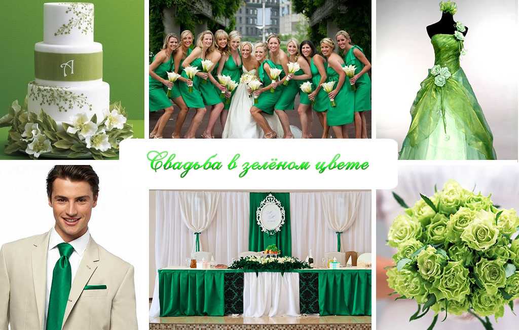 Свадьба в зеленом цвете - оформление и проведение
