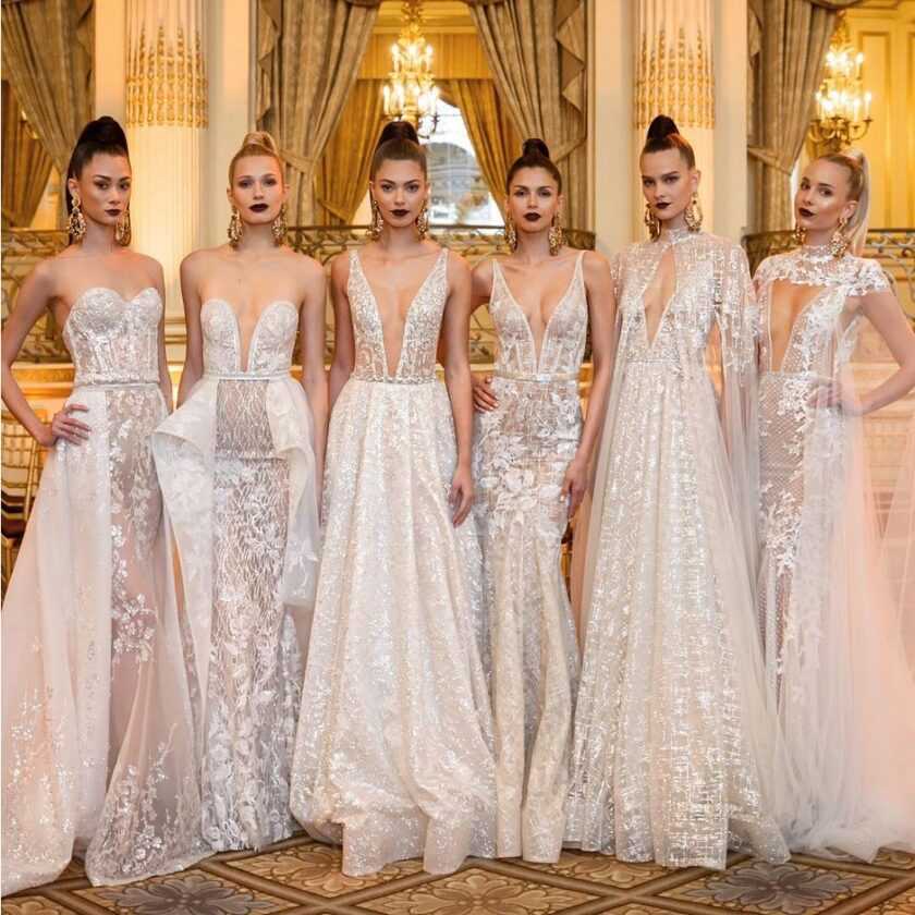 Свадебные платья 2021 - тренды и новинки (60 фото)