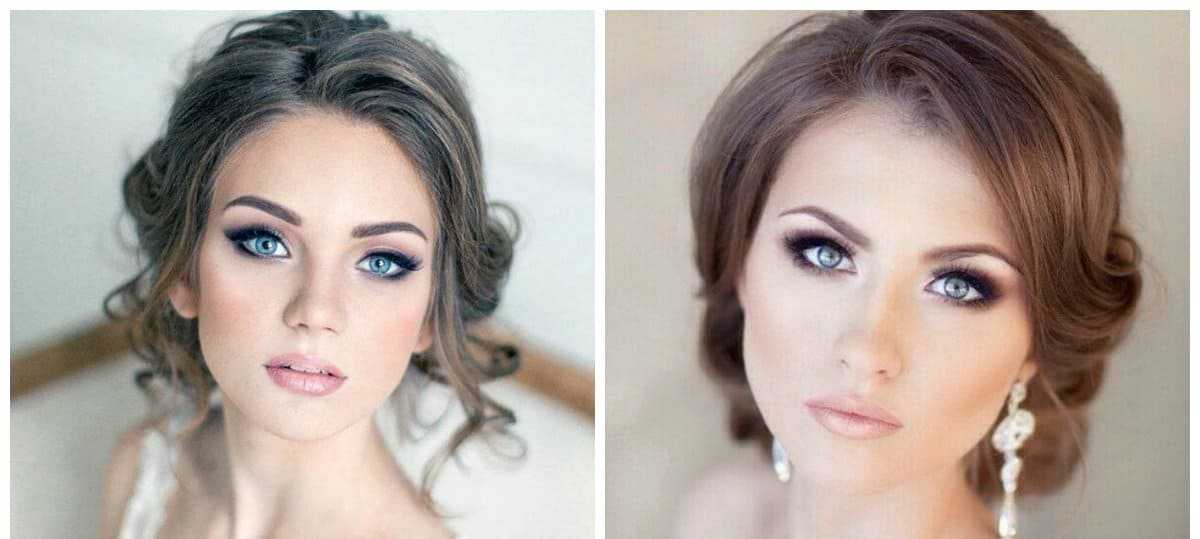 Свадебный макияж для невест с голубыми глазами (47 фото): макияж на свадьбу для светлых, темных и русых волос, легкие нежные зимние и летние варианты
