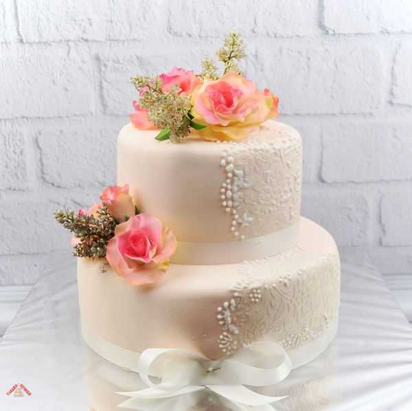 ᐉ фото одноярусных свадебных тортов