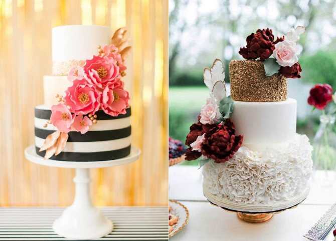 Какие необычные свадебные торты популярны в этом году - как выбрать соответствующий тематике торжества Фото подборка самой оригинальной выпечки на свадьбу