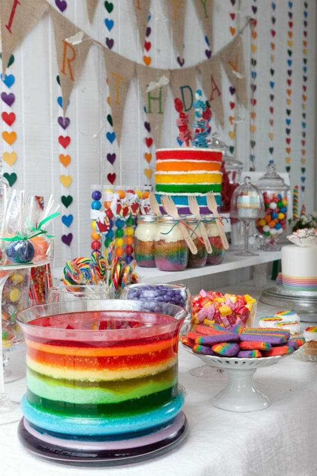 Разноцветная свадьба в стиле радуга - идеи по оформлению