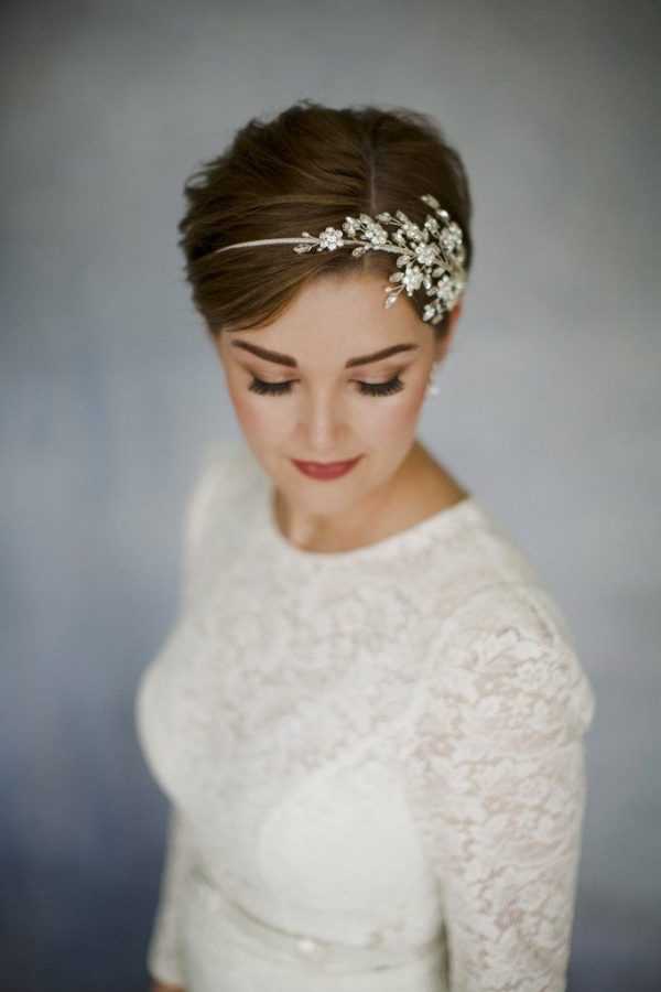 Свадебные прически на короткие волосы. 108 красивых стрижек для невесты.