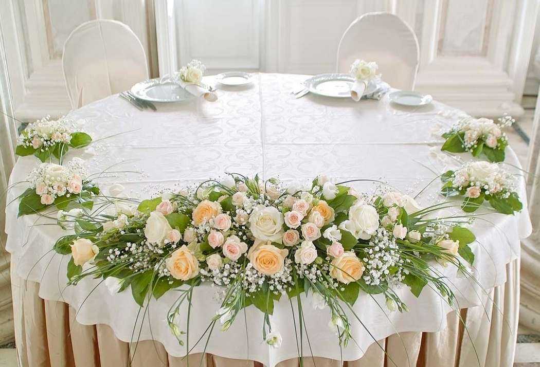 Оформление свадебного зала цветами: искусство стильной флористики своими руками