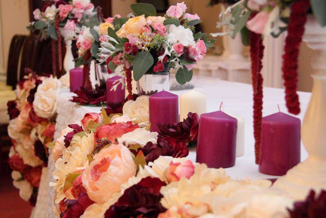 Свадьба в цвете марсала (фото)