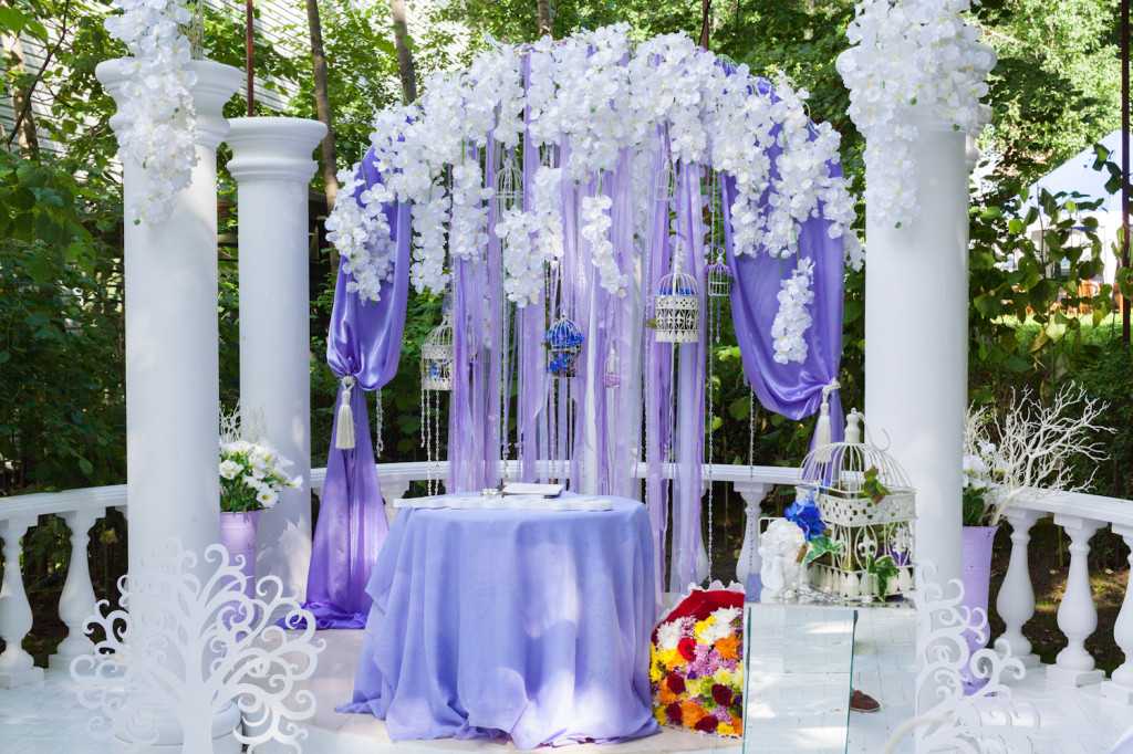 Свадьба в пепельно-голубом цвете – винтажная нежность и легкость