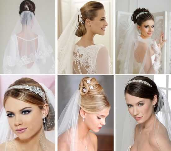 Свадебные прически с фатой на длинные волосы: многообразие вариантов и примеры их выполнения