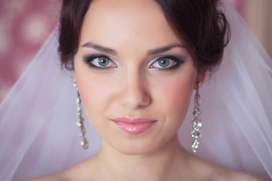 Свадебный макияж для карих глаз: фото, видео, идеи