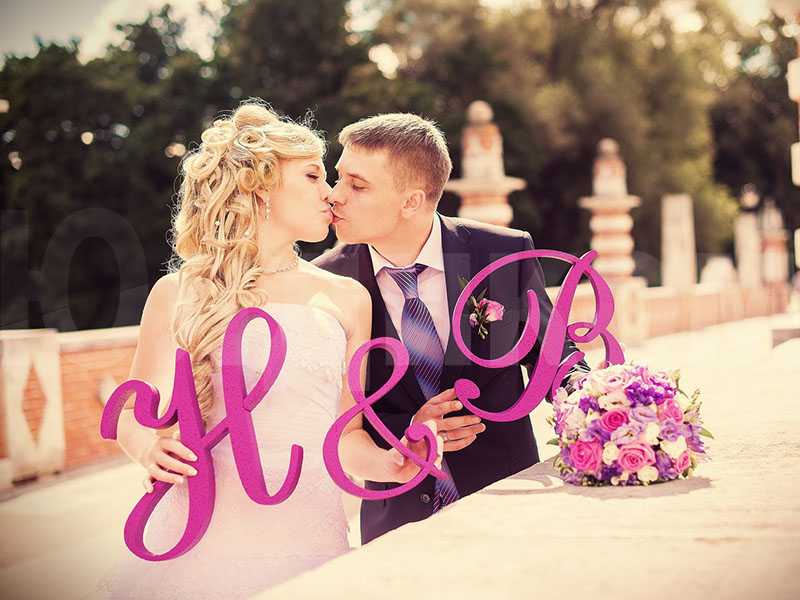 Буквы на свадьбу для фотосессии – как выбрать и сделать самостоятельно